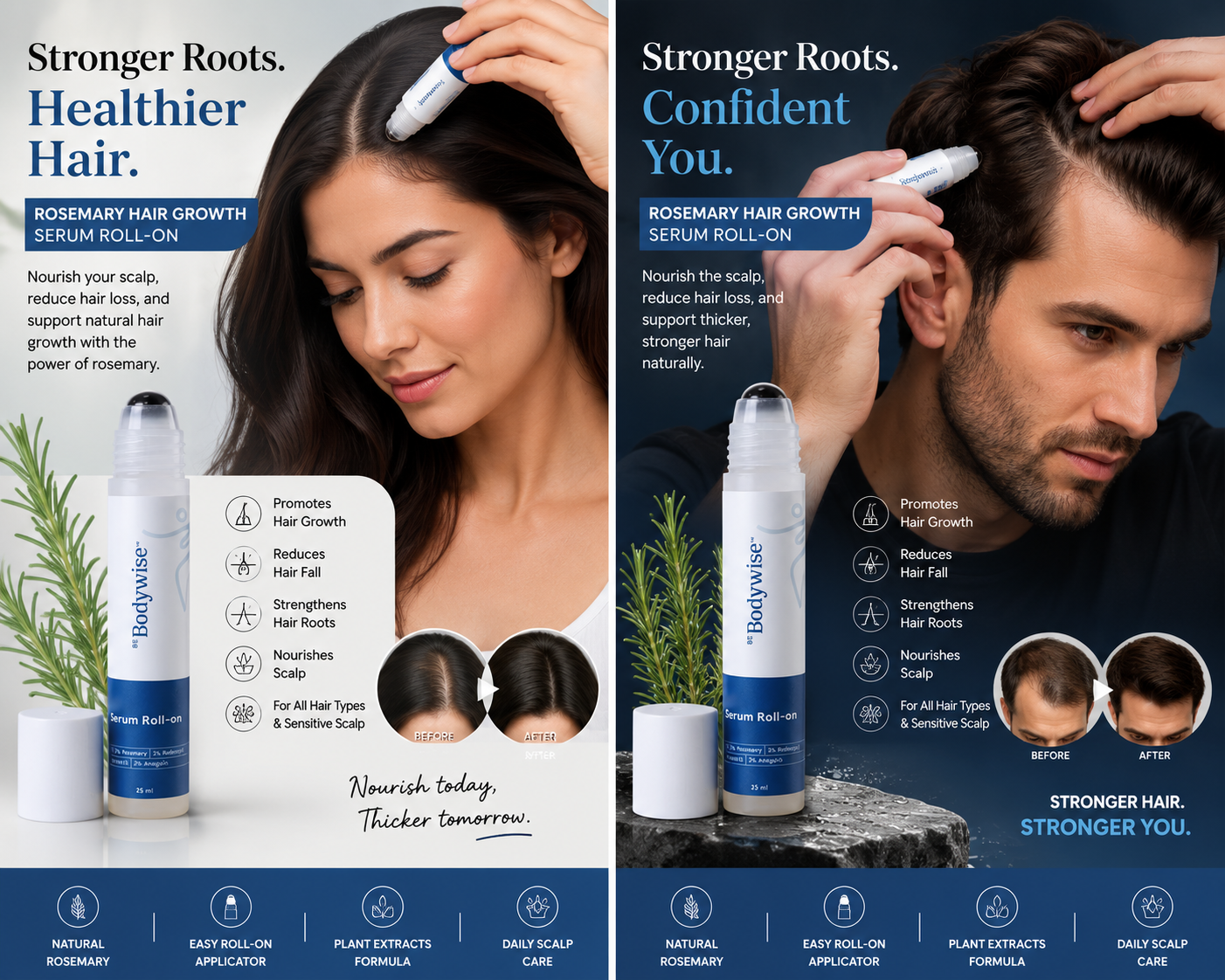 Bodywise Hair Growth Serum Roll-On